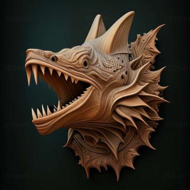 3D model Rhinecanthus assasi (STL)